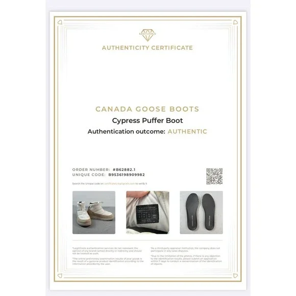 Canada Goose Cypress Puffer Boots Womens Size 6 White Lightweight Warmth - Picture 3 of 16